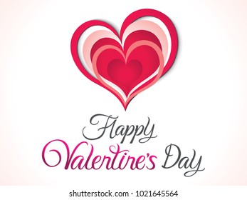 abstract artistic creative valentines day background vector illustration