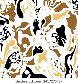 Abstract artistic decorative pattern. Vector Illustration.