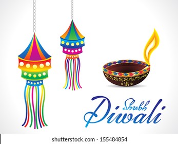 abstract artistic diwali background vector illustration