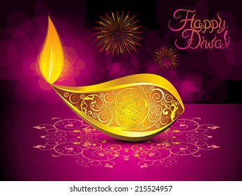 abstract artistic diwali background vector illustration