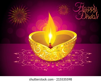 abstract artistic diwali background vector illustration