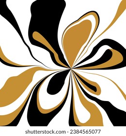 Abstract artistic floral pattern. Vector Illustration