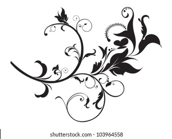 abstract artistic floral template vector illustration