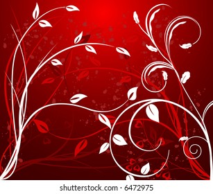 Abstract  artistic floral vector background illustration