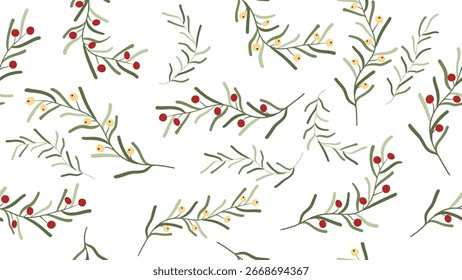 Abstractas patrón de follaje artístico sin fisuras sobre Vector de fondo blanco. Colorido Fondo de pantalla botánico con textura de acuarela. Diseño para impresiones, cubierta, tela, embalaje, arte de la pared, decoración del hogar.