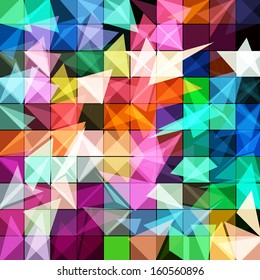 abstract artistic and geometric style colorful background