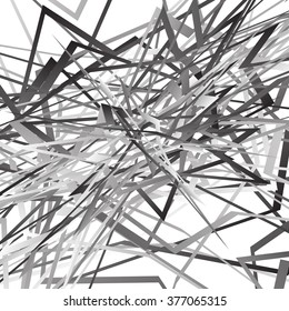 Abstract artistic graphic with random, overlapping shapes. Contemporary art like monochrome vector image.