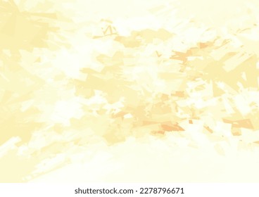 Abstrakter künstlerischer Grunge-Hintergrund mit blasser, blasser Farbe auf hellgelben Tönen. Vektorgrafik-Muster