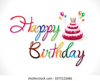 152,302 Happy birthday cake Stock Vectors, Images & Vector Art ...
