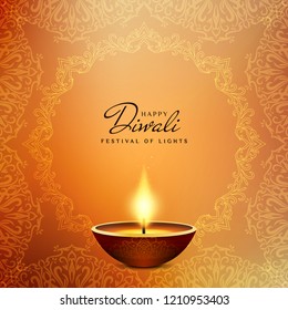 Abstract artistic Happy Diwali background design