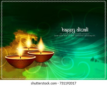 Abstract artistic Happy Diwali background