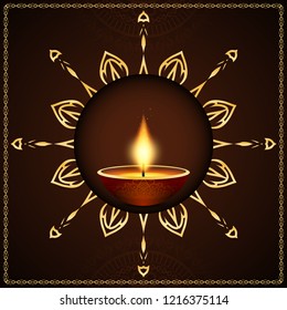 Abstract artistic Happy Diwali decorative background