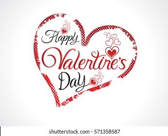 abstract artistic heart background vector illustration