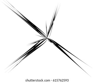 Abstract artistic illustration. Black and white geometric - textured element.