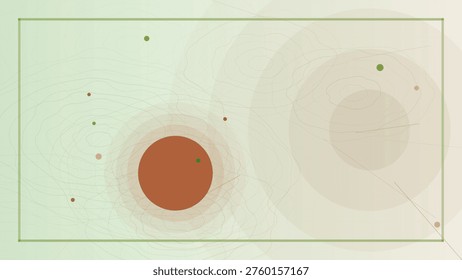 Abstract artistic illustration featuring interconnected nodes and circles in a soft pastel color palette with a dreamy atmosphere