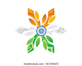 abstract artistic indian floral vector illustration