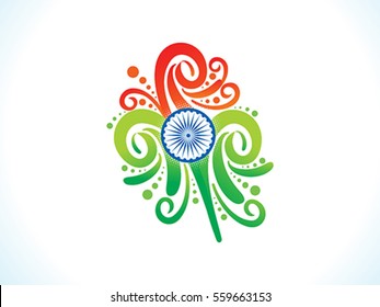 abstract artistic indian floral vector illustration