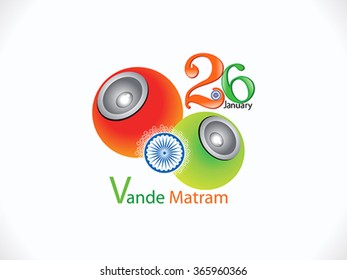 abstract artistic indian republic day concept vector illustration