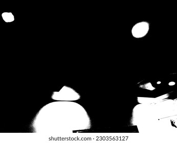 Resumen artístico monocromo forma vectorial patrón grunge fondo y textura. 