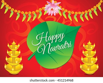 abstract artistic navratri background vector illustration