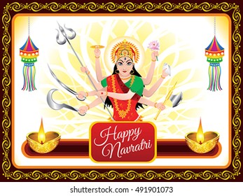 abstract artistic navratri background vector illustration