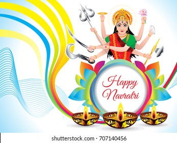 abstract artistic navratri background vector illustration