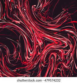 Abstract Artistic Paint on Dark Background / Vector Illustration