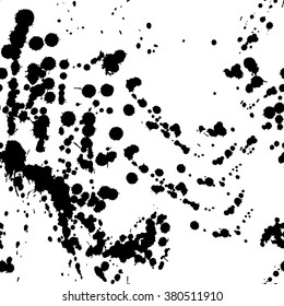 Abstract artistic paint splashes and blots seamless pattern. Hand drawn splash texture. For cards, invitations, identity, books, advertisement, magazine textile and interior decoration.