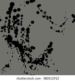 Abstract artistic paint splashes and blots seamless pattern. Hand drawn splash texture. For cards, invitations, identity, books, advertisement, magazine textile and interior decoration.