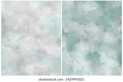 Abstract Artistic Painted Background. Trendy Layouts with Irregular Chaotic Brush Strokes Creating an Abstract Artistic Surface. White and Blue Stains on a Rough Warm Gray Background. RGB.