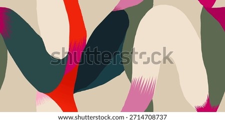 Abstract artistic pattern. Dynamic bright print. Hand drawn unique template for design. 