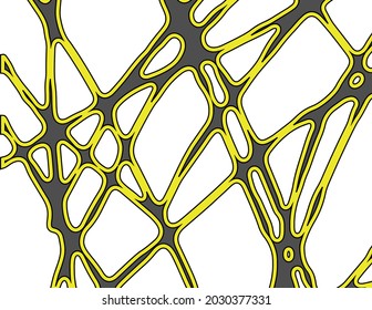 Abstract artistic pattern with outline