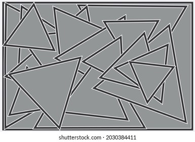 Abstract artistic pattern with triangles