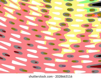 Abstract artistic pattern with waves