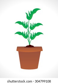 abstract artistic plant vector illustration