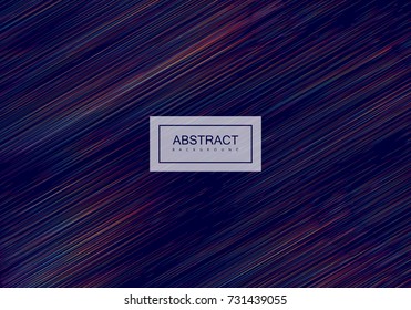 Abstract artistic rainbow background with motion lines. Vector creative illustration. Dynamic iridescent pattern. Spectrum colors linear texture. Decorative pattern for design