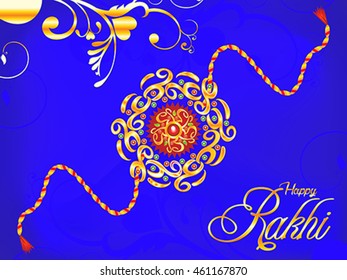 abstract artistic rakhi background vector illustration