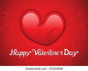 abstract artistic red valentine background vector illustration