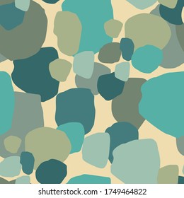 Abstract artistic seamless pattern with  spots. Modern abstract design for paper, cover, fabric, interior decor and other users.