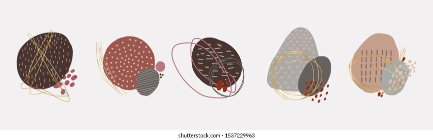 Abstract artistic seamless pattern with trendy hand drawn textures, spots, brush strokes. Modern abstract design for paper, cover, fabric, interior decor and other users.