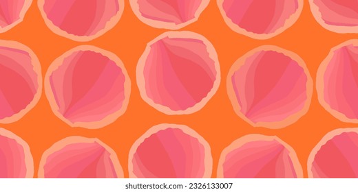 Abstract artistic shell shapes pattern. Bright collage contemporary print. Fashionable template for design. 