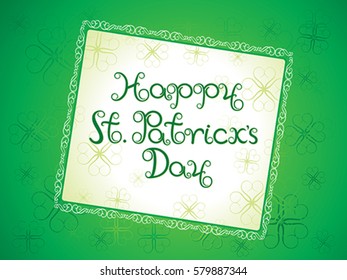 abstract artistic st patrick background vector illustration