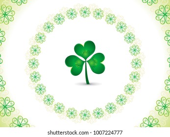 abstract artistic st patrick day background vector illustration