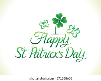 abstract artistic st patrick day background vector illustration
