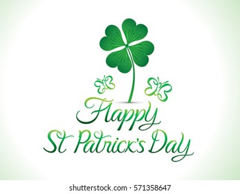 abstract artistic st patricks background vector illustration