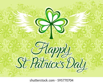 abstract artistic st patricks background vector illustration