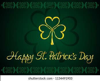 abstract artistic st patricks day background vector illustration