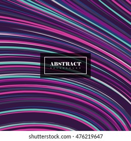 Abstract artistic stripes background. Vector vintage illustration of multicolored stripes. Abstract psychedelic background