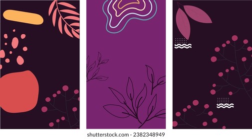 Abstrakte künstlerische Vorlagen. Geeignet für Poster, Visitenkarte, Einladung, Flyer, Banner, Broschüre, E-Mail-Header, Post in sozialen Netzwerken, Werbung, Veranstaltungen und Titelseiten.