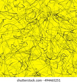 Abstract artistic texture / pattern with wriggling lines